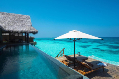 The-pool-and-sun-loungers-at-Joalis-Luxury-Water-Villa